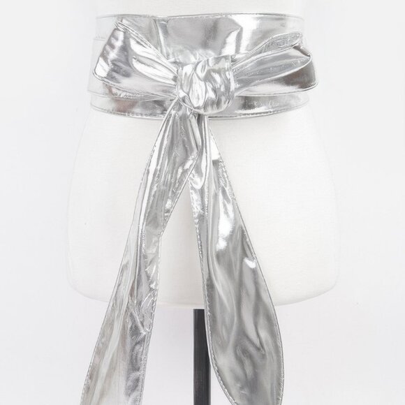 Tie Front Leather Belt - Picture 4 of 4